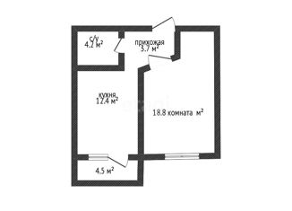 Продажа 1-комнатной квартиры, 39.1 м2, Краснодар, Конгрессная улица, 41, ЖК Отражение