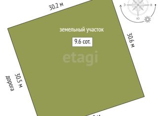 Продажа участка, 9.6 сот., садоводческое общество Архип