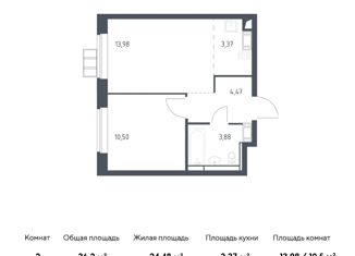 2-ком. квартира на продажу, 36.2 м2, поселение Рязановское, Рязановское шоссе, 31к2