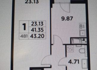 Продам однокомнатную квартиру, 43 м2, Санкт-Петербург, Заневский проспект, 65к4, Заневский проспект