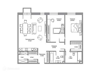 Продаю 3-ком. квартиру, 120.5 м2, Москва, 2-я Звенигородская улица, 12с1, метро Улица 1905 года