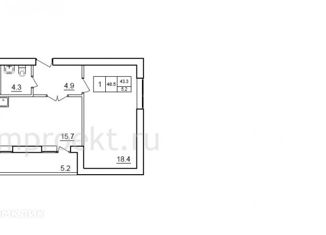 1-ком. квартира на продажу, 48.5 м2, Самара, ЖК Куйбышев, Демократическая улица, 148А