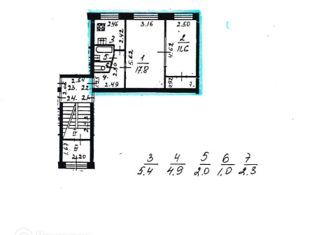 Продаю 2-комнатную квартиру, 45 м2, Санкт-Петербург, проспект Юрия Гагарина, 16к1, метро Парк Победы