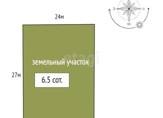 Продажа земельного участка, 6.5 сот., деревня Матокса, Полигонная улица