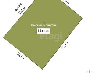 Продам участок, 11.6 сот., городской посёлок Ульяновка