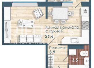 Продается квартира студия, 32.4 м2, Новосибирск, Спортивная улица, 31, Ленинский район