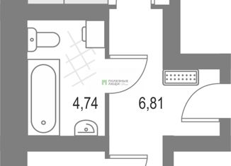 2-комнатная квартира на продажу, 43 м2, Киров