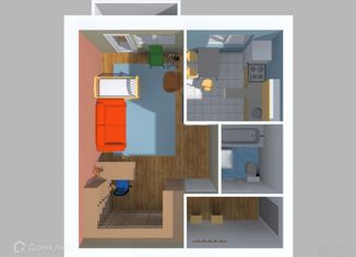 Однокомнатная квартира на продажу, 30.7 м2, посёлок Кустарёвка, Заводская улица, 35