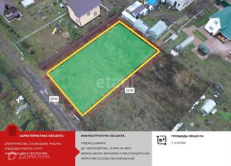 Продам участок, 7.2 сот., деревня Цибино, 2-я Удачная улица