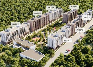 Двухкомнатная квартира на продажу, 65.2 м2, Краснодар, Тополиная улица, 40/1, микрорайон Ростовское Шоссе