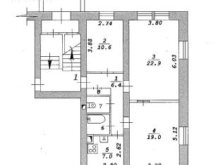 Продам 3-комнатную квартиру, 71 м2, Новосибирск, улица Радиостанция № 2, 3, метро Речной вокзал