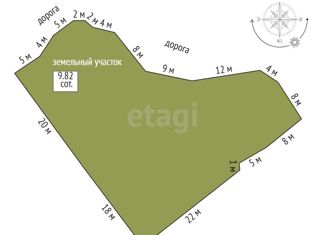 Продается участок, 9.8 сот., Самара, Октябрьский район, Автобусный проезд, 13