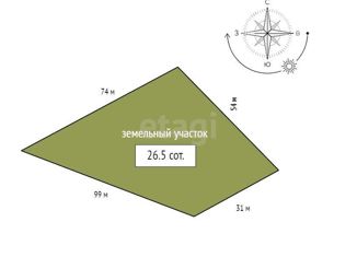 Продажа участка, 26 сот., Красноярск, Центральный район, улица Петра Подзолкова, 3