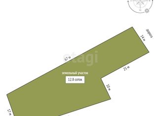 Продается земельный участок, 12.8 сот., село Лучинкино, Гаванская улица