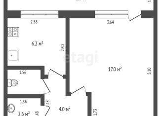 Продается однокомнатная квартира, 29.8 м2, Тюмень, улица 50 лет Октября, 72