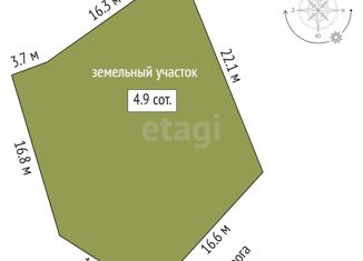 Продам участок, 4.9 сот., деревня Коняшина