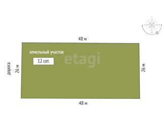 Продаю земельный участок, 12 сот., СНТ Бытовик-Северный
