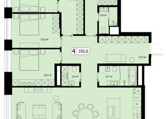 Продажа четырехкомнатной квартиры, 192 м2, Москва, 2-й Мосфильмовский переулок, 3, 2-й Мосфильмовский переулок