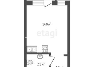 Продаю 1-комнатную квартиру, 12 м2, село Малый Маяк, Морская улица, 7