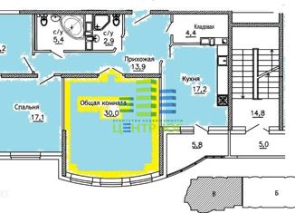 Продаю трехкомнатную квартиру, 118 м2, Краснодар, Черниговская улица, 1, ЖК Версаль