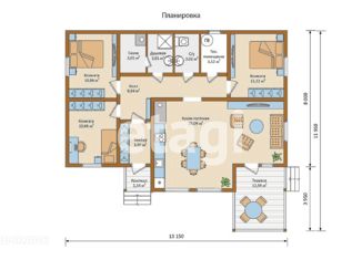 Продажа дома, 117 м2, деревня Виркино, 41К-222