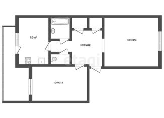 Продаю двухкомнатную квартиру, 52 м2, село Строгоновка, Лечебная улица, 3