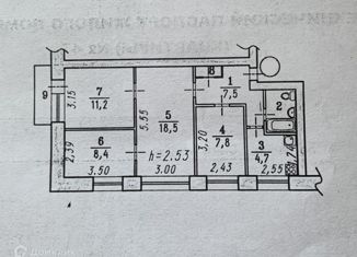 Продаю четырехкомнатную квартиру, 62.5 м2, Омск, Светлая улица, 1