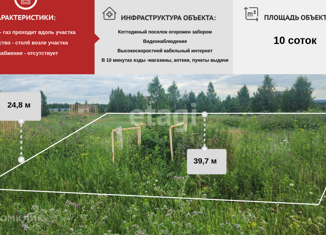 Продажа участка, 10 сот., посёлок Рассоха, Грибная улица, 12