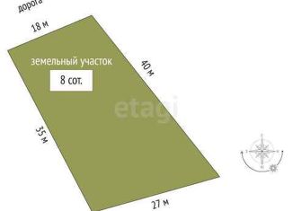Продается земельный участок, 8 сот., Самара, Красноглинский район, Рощинская улица