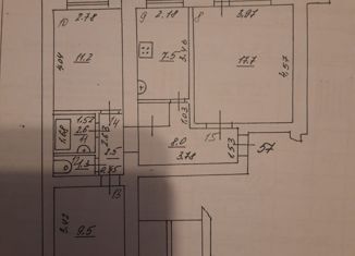 Продается трехкомнатная квартира, 60.3 м2, Самара, Запорожская улица, 31, метро Советская