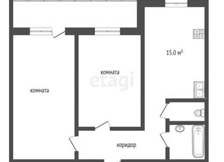 Продаю 2-ком. квартиру, 53.2 м2, село Исетское, Горская улица, 30