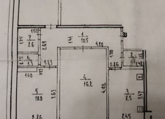 Продам 3-ком. квартиру, 68 м2, Уфа, улица Летчиков, 4/2, жилой район Затон Северо-Западный