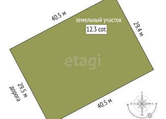 Участок на продажу, 12.3 сот., деревня Молчанова, Хвойная улица