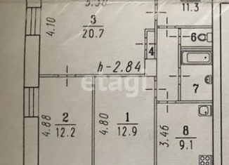 Продаю 3-ком. квартиру, 72 м2, Омск, проспект Карла Маркса, 22