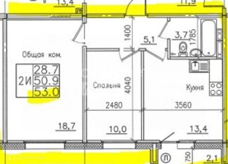 Продажа 3-комнатной квартиры, 53 м2, Иркутск, территория Гусарская, 5