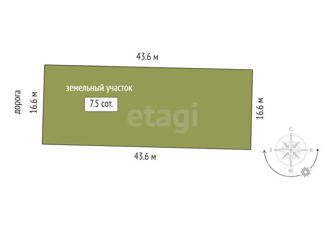 Продам земельный участок, 7.5 сот., село Червишево, Землянская улица