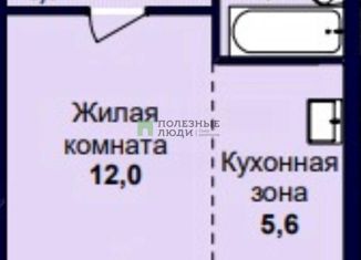 Продаю квартиру студию, 28.8 м2, село Чигири, улица Воронкова, 7, ЖК Семейный