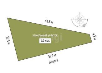 Продается участок, 5.3 сот., деревня Есаулова, улица Гайдара, 13