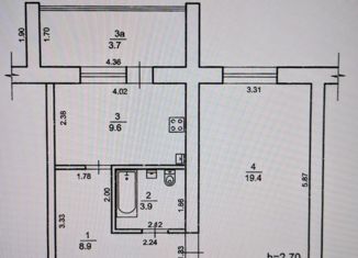 Продажа 1-комнатной квартиры, 45.5 м2, село Уютное, улица Кирова, 32