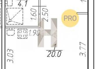 Продажа квартиры студии, 24.1 м2, Санкт-Петербург, Витебский проспект, 101к1, метро Купчино