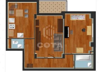 Продаю 2-ком. квартиру, 71.1 м2, Воронеж, улица Историка Костомарова, 46/1, ЖК Донские просторы