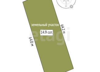 Продаю земельный участок, 14.9 сот., СНТ Искра-2, Вишнёвая улица