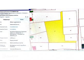 Продажа земельного участка, 26.76 сот., село Плещеево, Зелёная улица, 25