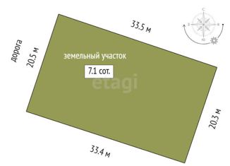 Продается участок, 7 сот., коттеджный посёлок Озеро Малое, Изумрудная улица