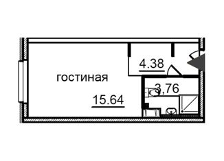 Продаю квартиру студию, 23.78 м2, Санкт-Петербург, Витебский проспект, 99к1, метро Купчино