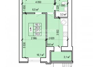 Продажа 1-ком. квартиры, 38.6 м2, Энгельс, Новобазарная улица, 1