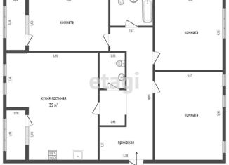 3-комнатная квартира на продажу, 135 м2, Екатеринбург, метро Уральская, улица Азина, 31