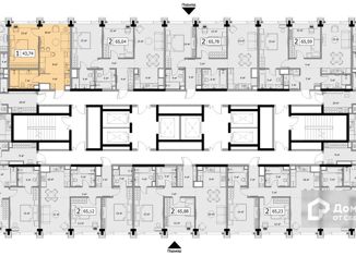 Продается 1-комнатная квартира, 43.45 м2, Москва, 4-я улица Марьиной Рощи, 12к1, ЖК Мод