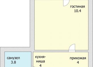 Продам 1-ком. квартиру, 22 м2, Краснодар, улица имени В.Н. Мачуги, 166, ЖК Сказка Град