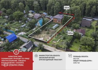 Продам дом, 224.7 м2, садовое товарищество Самоцвет, Центральная улица, 71
